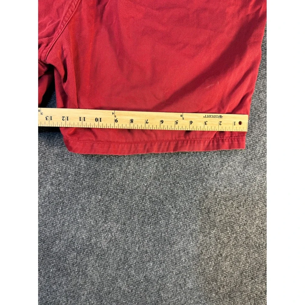 Polo Ralph Lauren Mens XXL Red Elastic Waist Cotton Chino Shorts Drawstring